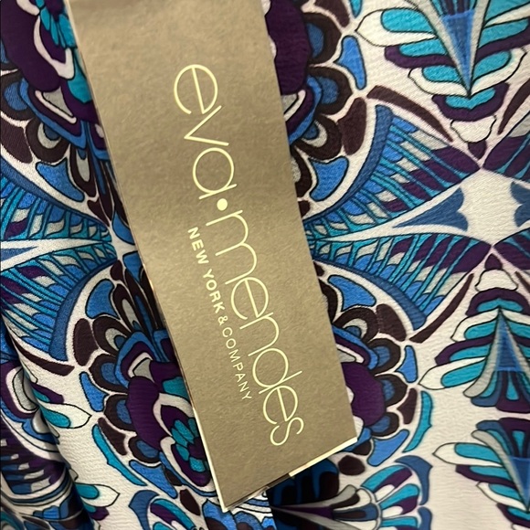 Blue Patterned Dress - Picture 2 of 3